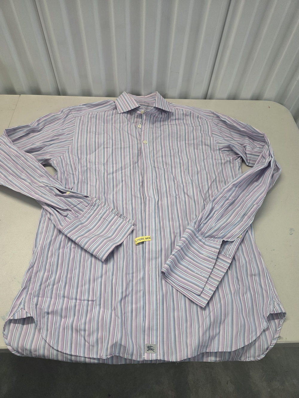 Burberry London Button Down French Cuff Shirt Men's Size 15.5 39
